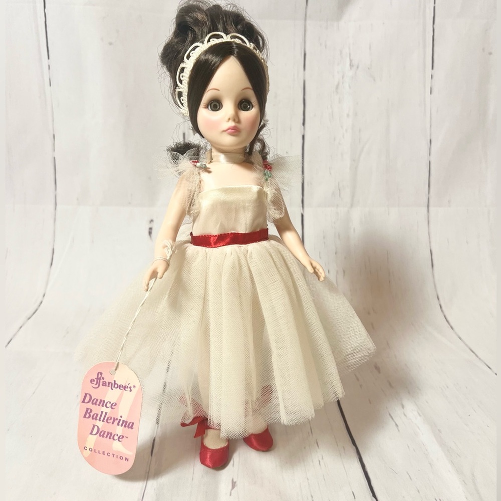 Vintage 1984 Effanbee Dance Ballerina Dance Doll 1141 Red Shoes Vinyl 11”